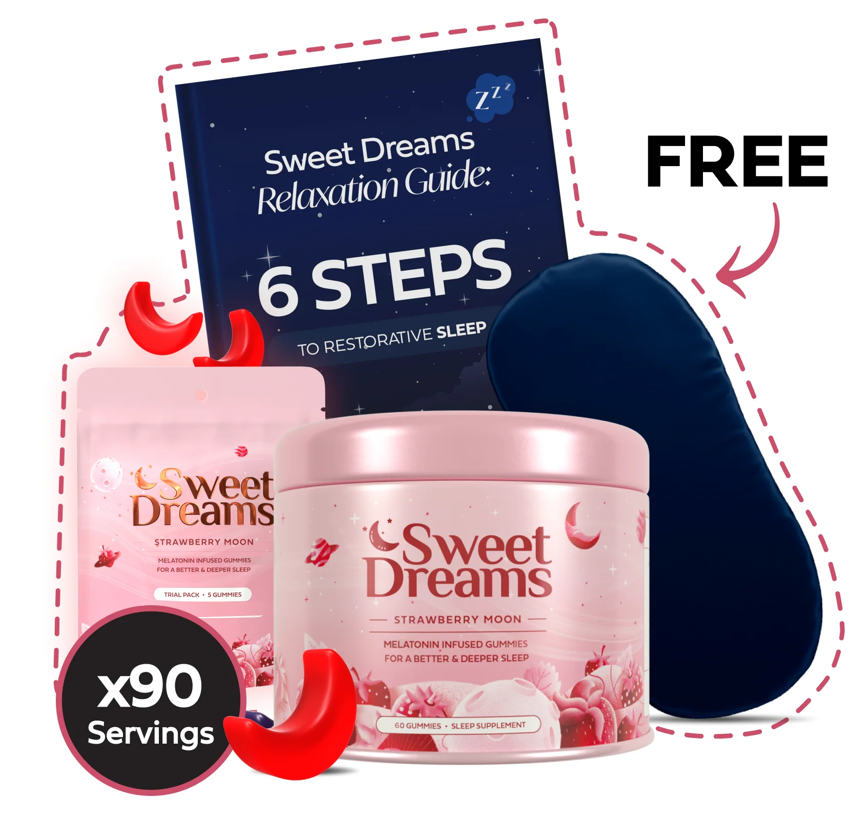 Strawberry Dream Gummies (Buy 2, Get 1 FREE)